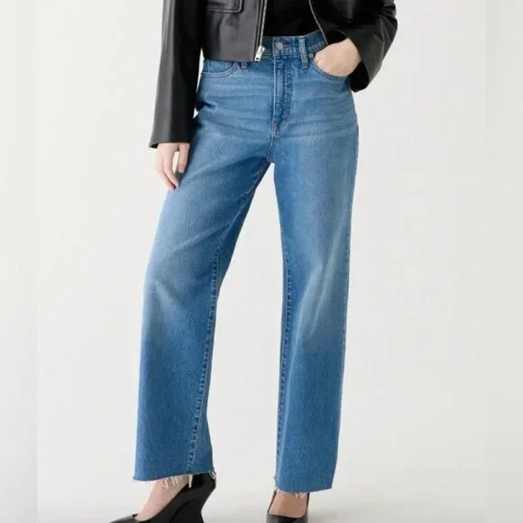 J.Crew Slim Wide-Leg Jean in Lakeshore Wash Size 28 - Picture 6 of 6